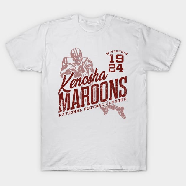 Kenosha Maroons Football T-Shirt by MindsparkCreative